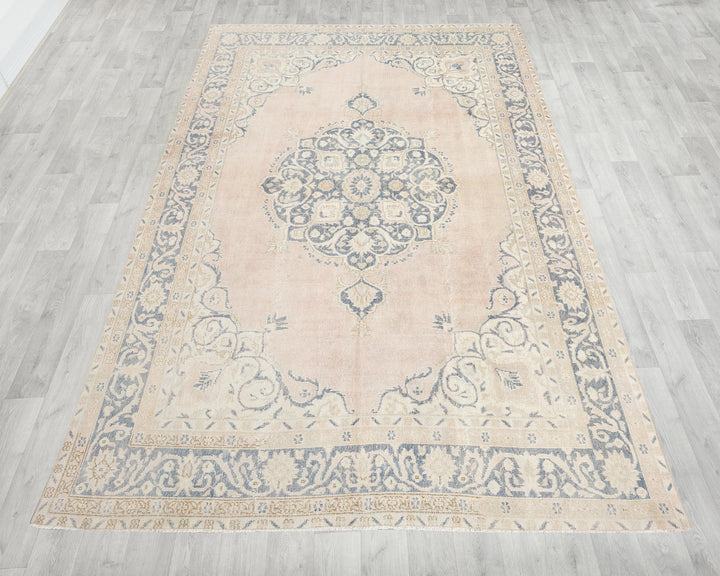 Pink Oushak Rug 6' 8" x 10' 6" | No. VR62809