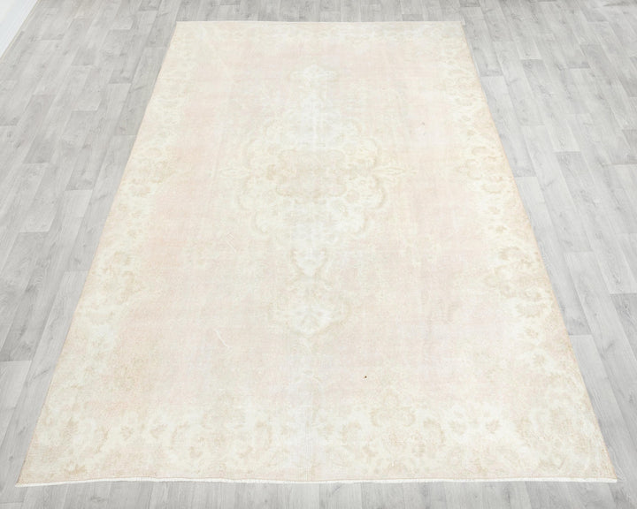 Beige Oushak Rug 6' 11" x 10' 6" | No. VR47131