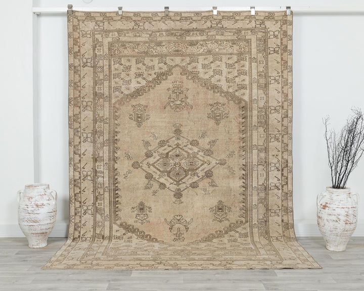 Faded Turkish Rug 6' 7" x 9' 2" | No. VR18215