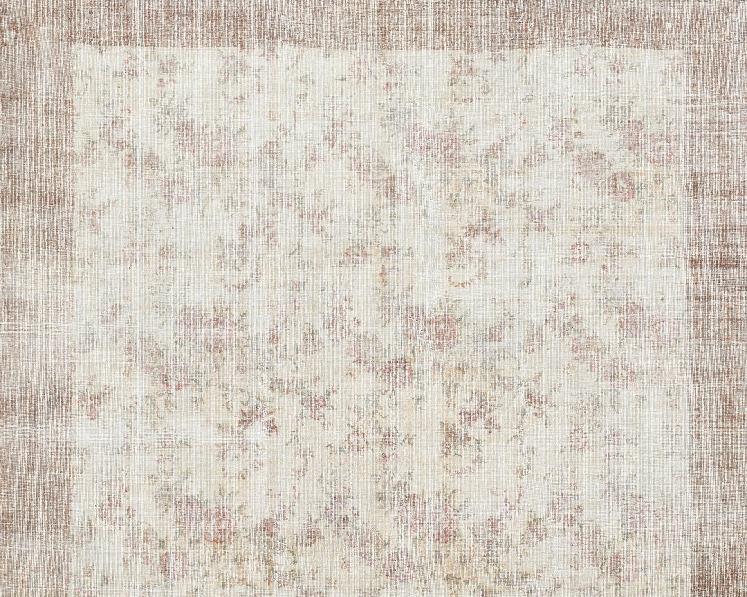 Neutral Oushak Rug 6' 7" x 9' 4" | No. VR61116