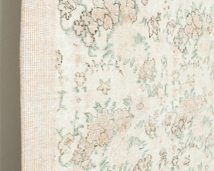 Beige Oushak Rug 6' 5" x 10' 7" | No. VR72891