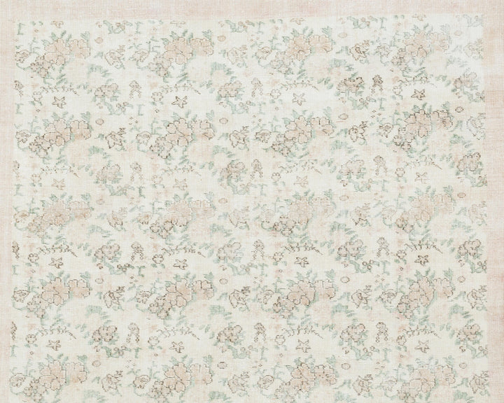 Beige Oushak Rug 6' 5" x 10' 7" | No. VR72891