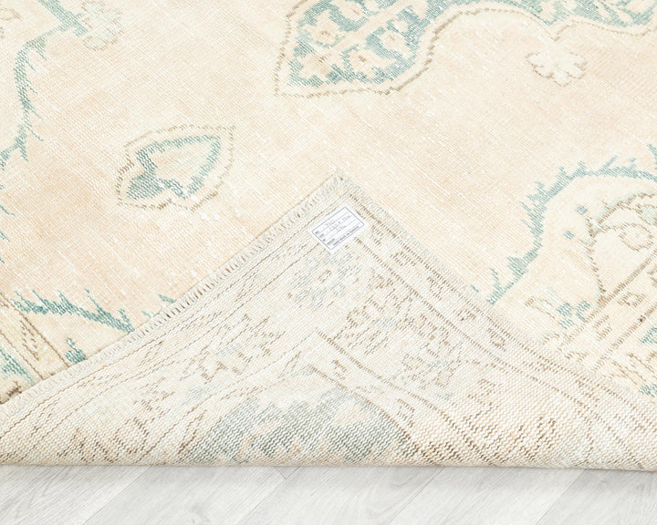 Beige Oushak Rug 9' 2" x 5' 7" | No. VR25879