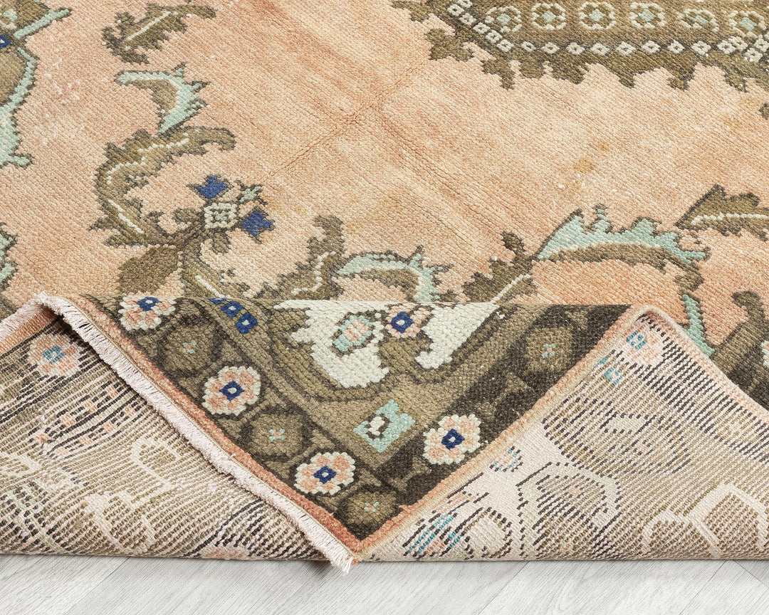 Faded Oushak Rug 10' 2" x 4' 9" | No. VR55313