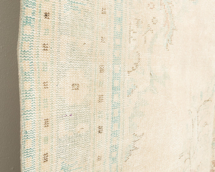 Beige Oushak Rug 8' 8" x 9' | No. VR55158