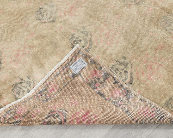 Beige Oushak Rug 4' 7" x 7' 1" | No. VR24243