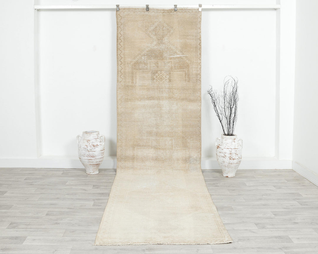 Neutral Runner Rug 3' 5" x 12' 1" | No. VR15973