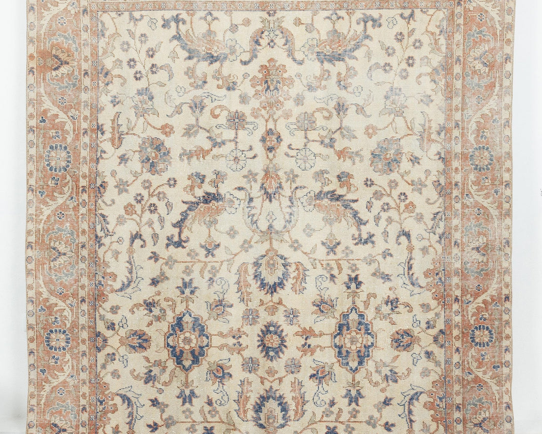 Beige Oushak Rug 6' 3" x 9' 8" | No. VR91002