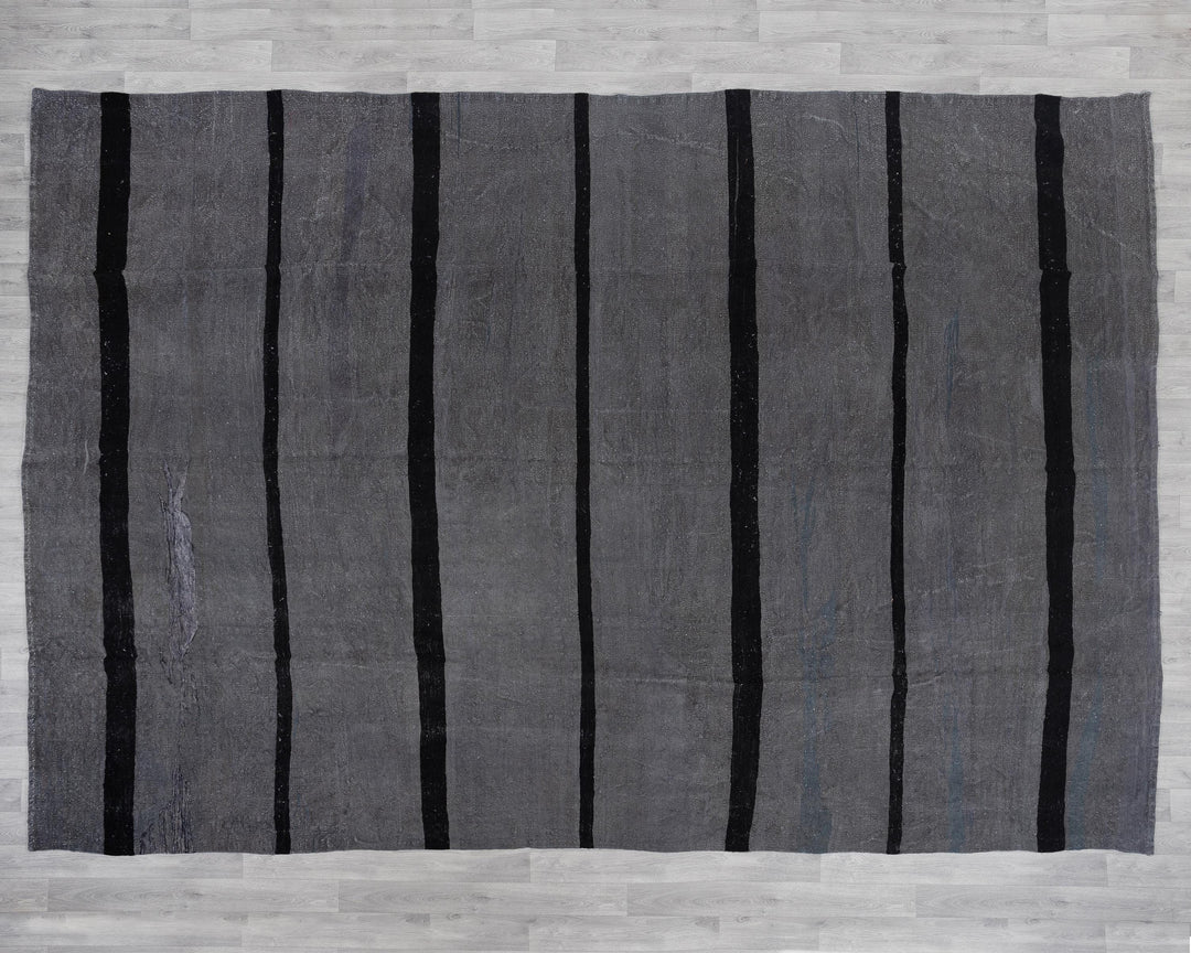 Gray Kilim Rug 9' 6" x 13' 1" | No. VR83615