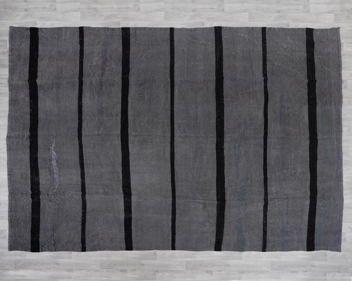 Gray Kilim Rug 9' 6" x 13' 1" | No. VR83615