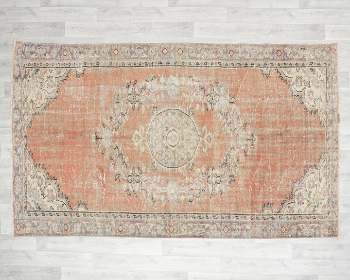 Neutral Oushak Rug 5' 1" x 8' 4" | No. VR68959