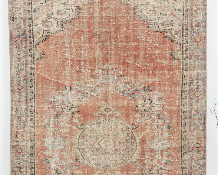Neutral Oushak Rug 5' 1" x 8' 4" | No. VR68959
