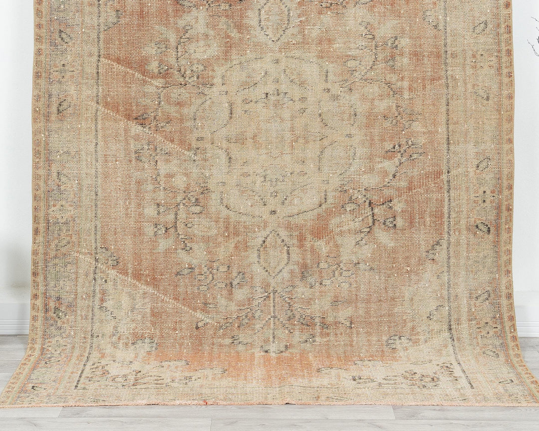 Orange Oushak Rug 5' 7" x 8' 4" | No. VR12376