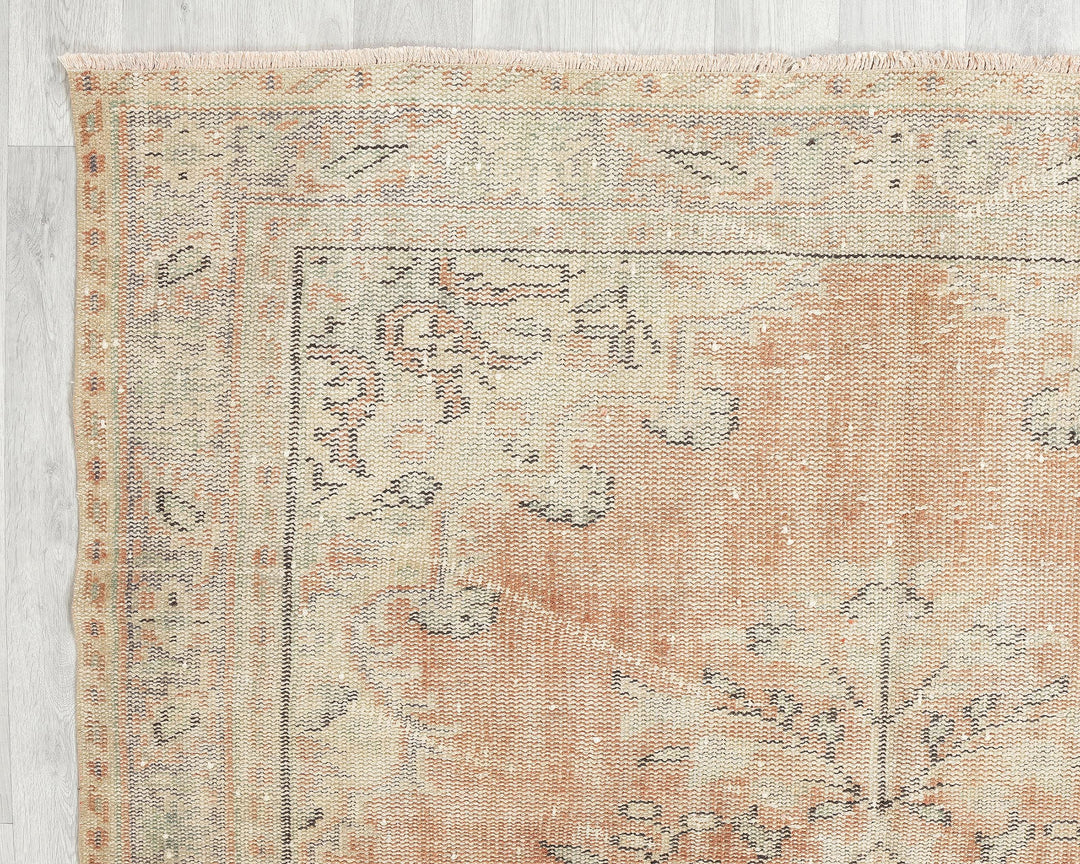 Orange Oushak Rug 5' 7" x 8' 4" | No. VR12376