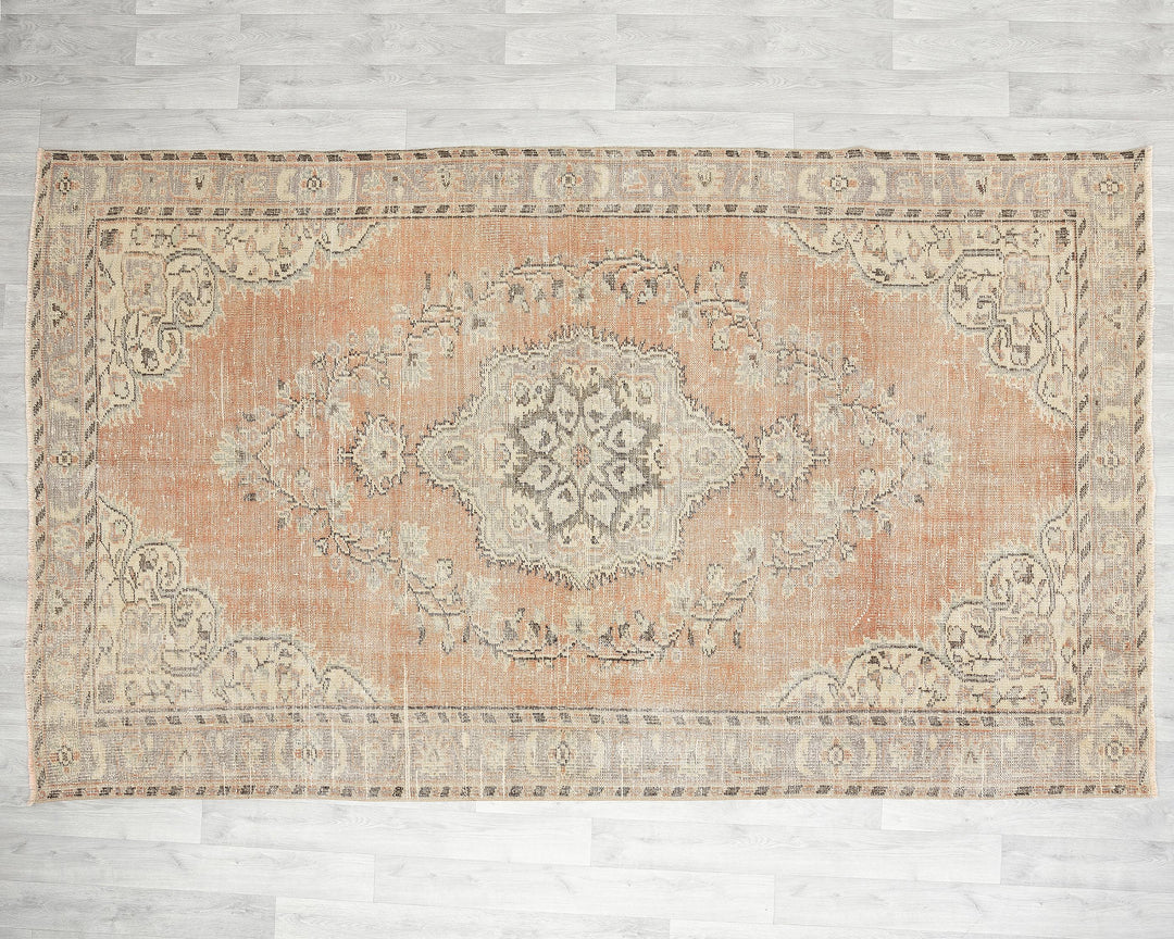 Orange Oushak Rug 5' 7" x 8' 4" | No. VR12376