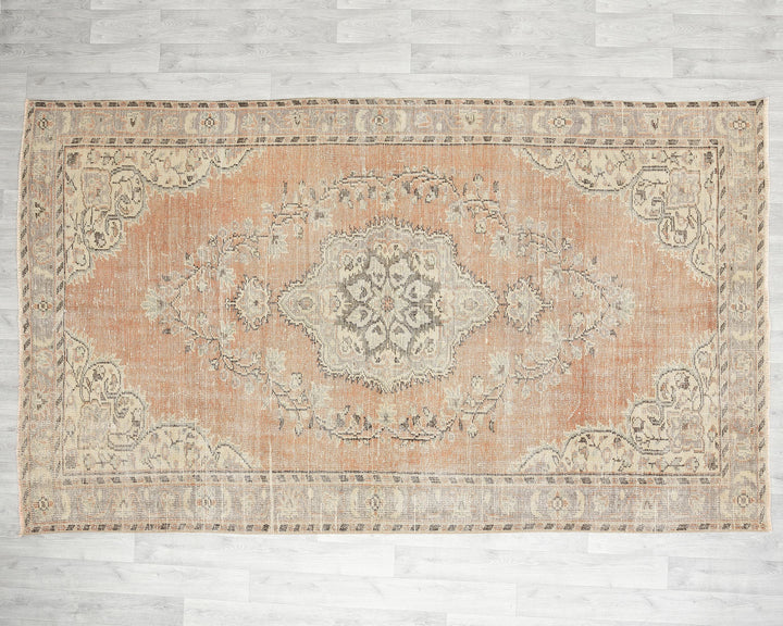 Orange Oushak Rug 5' 7" x 8' 4" | No. VR12376