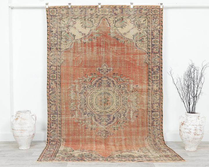 Orange Oushak Rug 5' 8" x 9' | No. VR44640