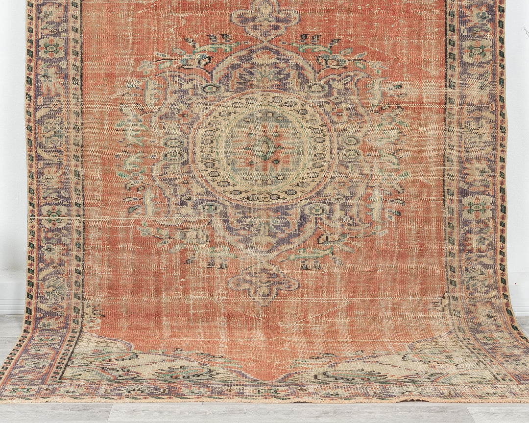 Orange Oushak Rug 5' 8" x 9' | No. VR44640