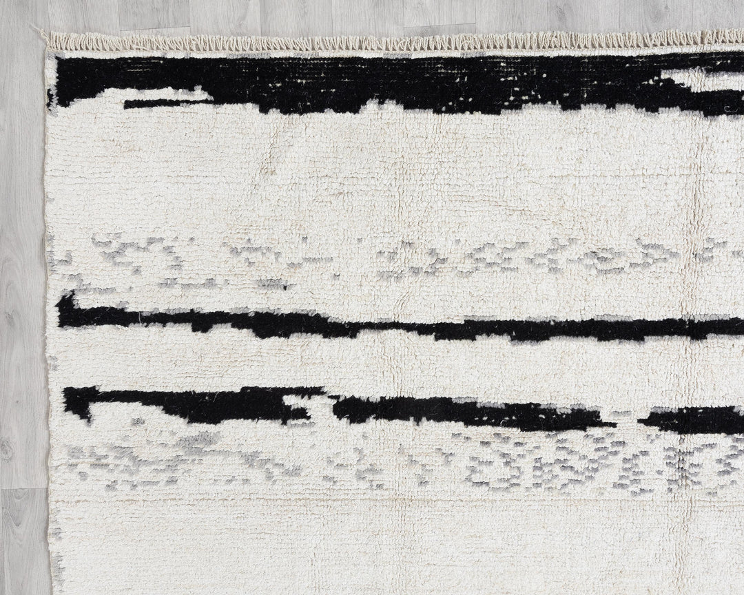 Black Vintage Turkish Rug 7' 7" x 11' 5" | No. VR44442