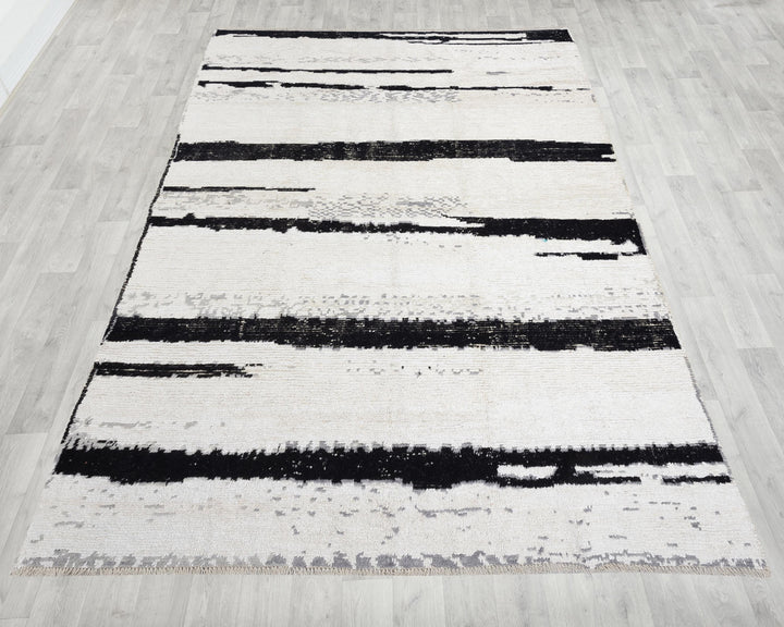 Black Vintage Turkish Rug 7' 7" x 11' 5" | No. VR44442