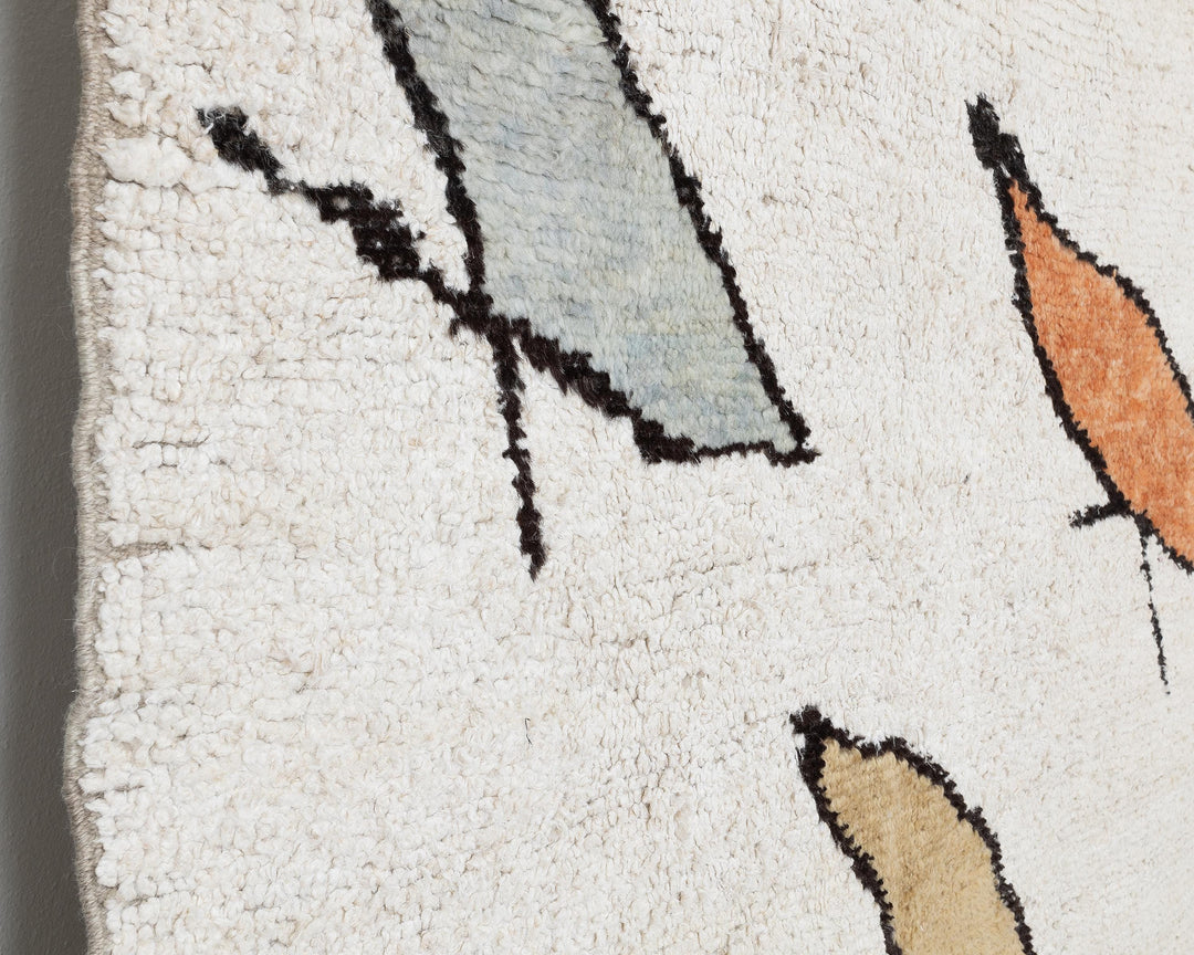 White Vintage Turkish Rug 9' 4" x 13' | No. VR65837