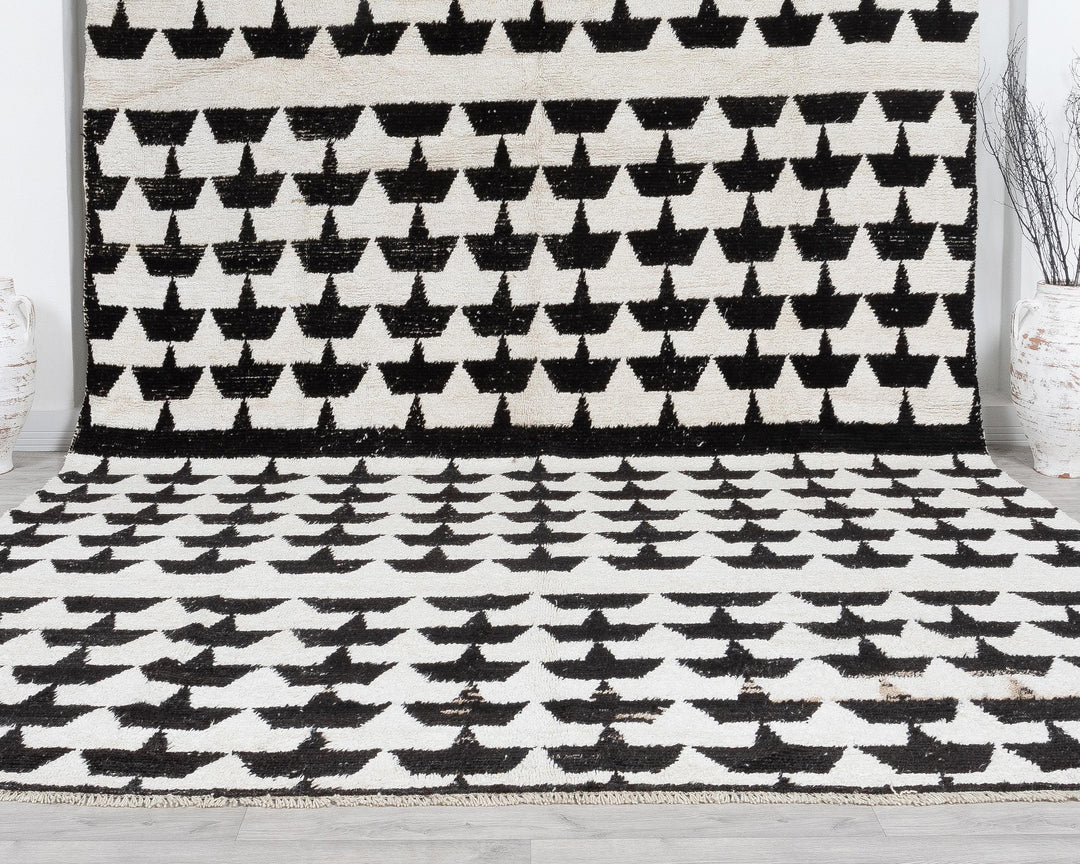 Black Vintage Turkish Rug 9' 4" x 12' 10" | No. VR97108