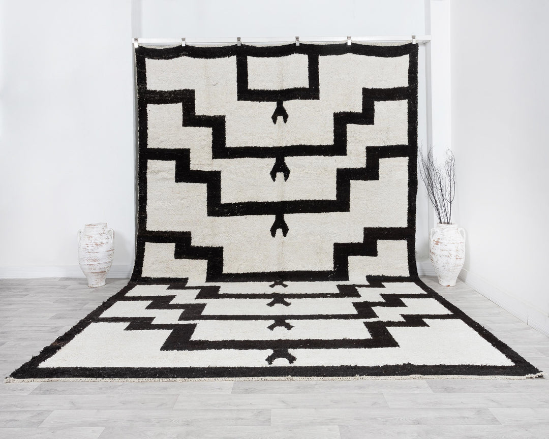 Black Vintage Turkish Rug 9' 5" x 12' 5" | No. VR80788