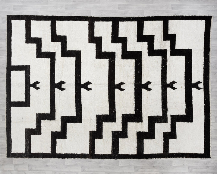 Black Vintage Turkish Rug 9' 5" x 12' 5" | No. VR80788