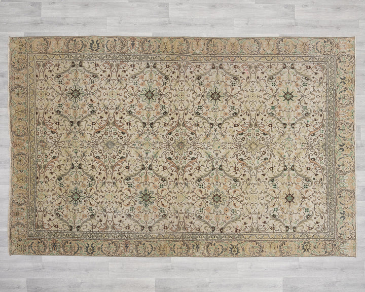 Muted Oushak Rug 5' 10" x 8' 10" | No. VR97139