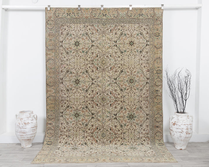 Muted Oushak Rug 5' 10" x 8' 10" | No. VR97139