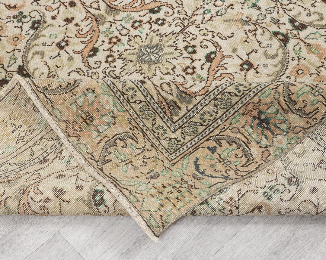 Muted Oushak Rug 5' 10" x 8' 10" | No. VR97139