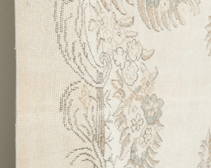 Ivory Oushak Rug 6' 2" x 10' 4" | No. VR20204