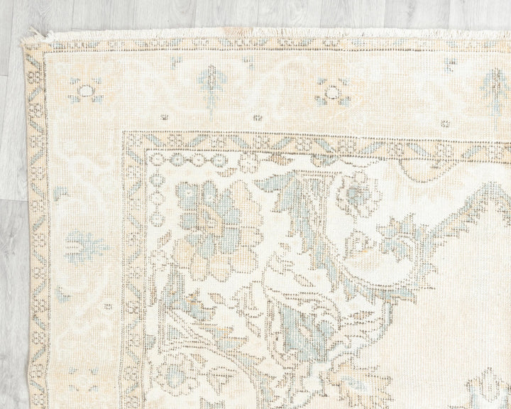 Beige Oushak Rug 6' 1" x 9' 10" | No. VR79741