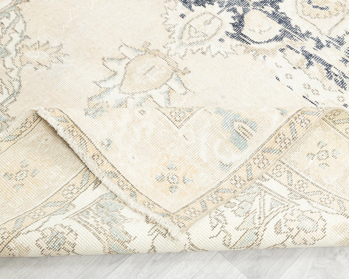 Beige Oushak Rug 6' 1" x 9' 10" | No. VR79741