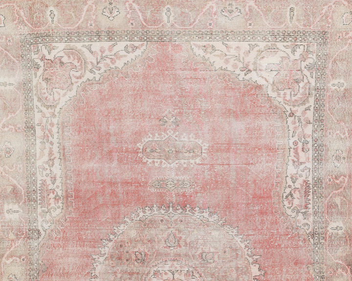 Pink Oushak Rug 6' 11" x 10' 10" | No. VR87300