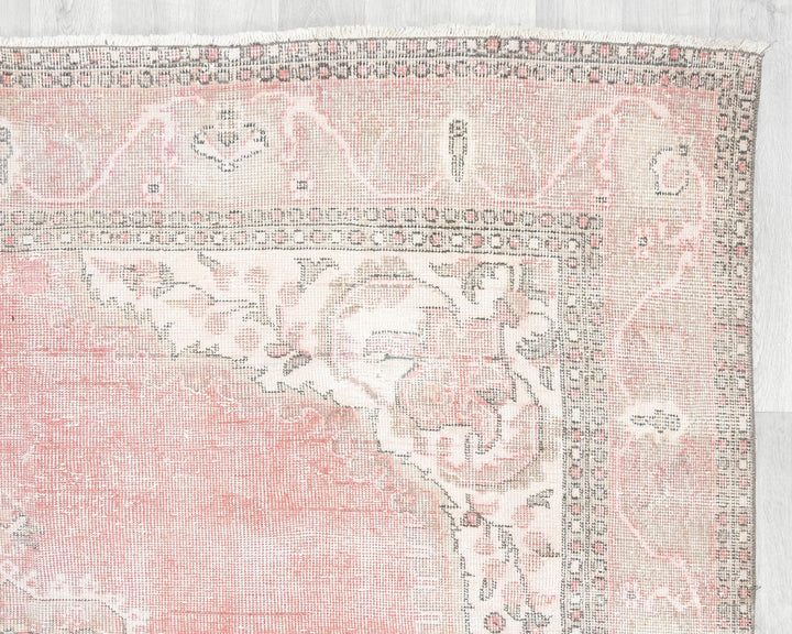 Pink Oushak Rug 6' 11" x 10' 10" | No. VR87300