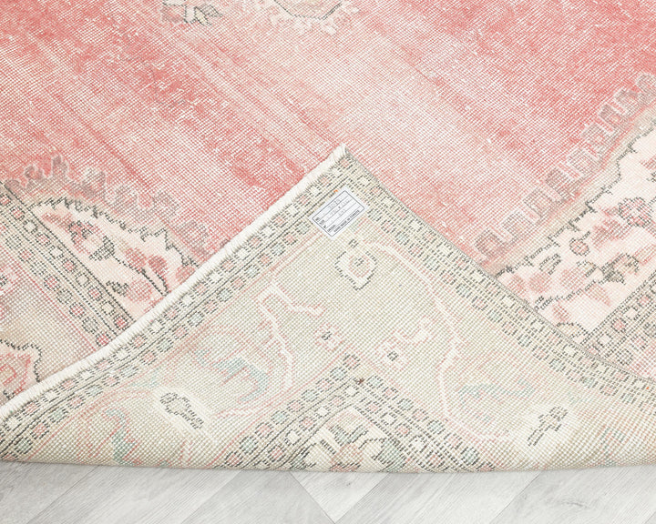 Pink Oushak Rug 6' 11" x 10' 10" | No. VR87300