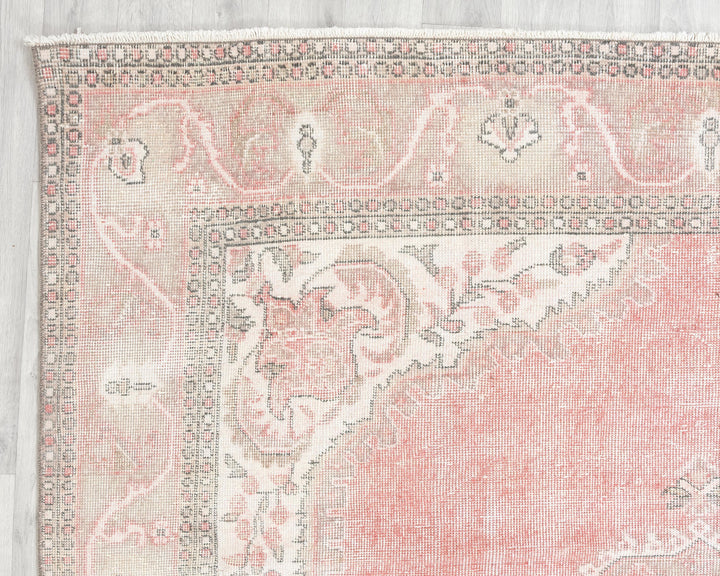 Pink Oushak Rug 6' 11" x 10' 10" | No. VR87300