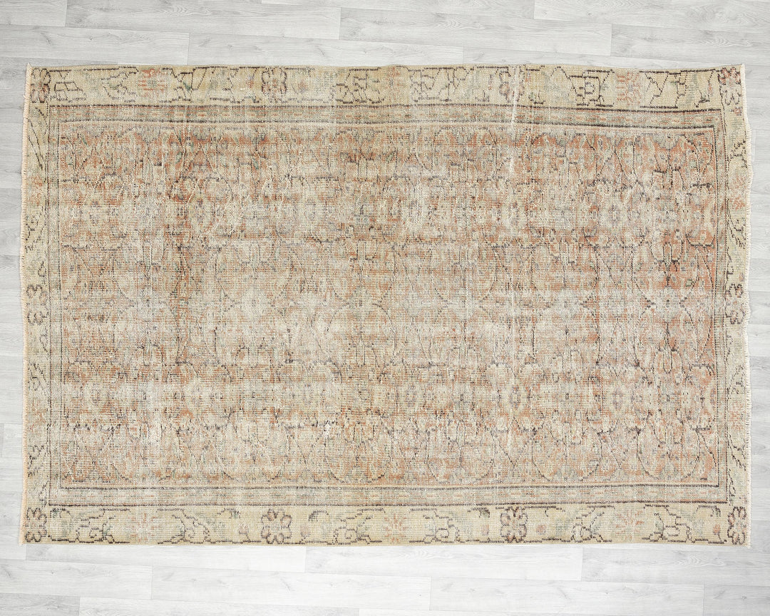 Faded Oushak Rug 5' 11" x 8' 6" | No. VR21173