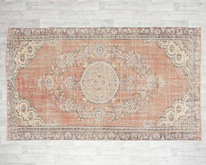 Orange Oushak Rug 5' 1" x 6' 7" | No. VR65249