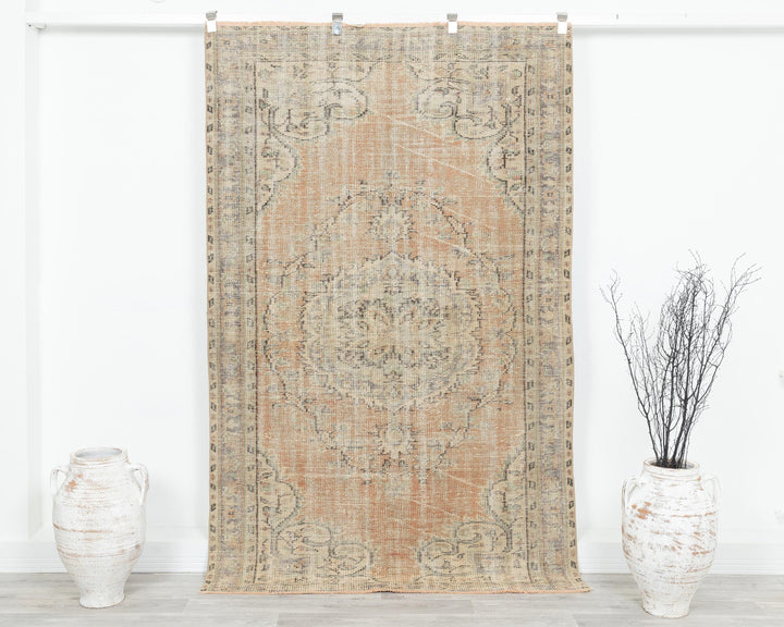 Muted Oushak Rug 4' 6" x 7' 2" | No. VR92533