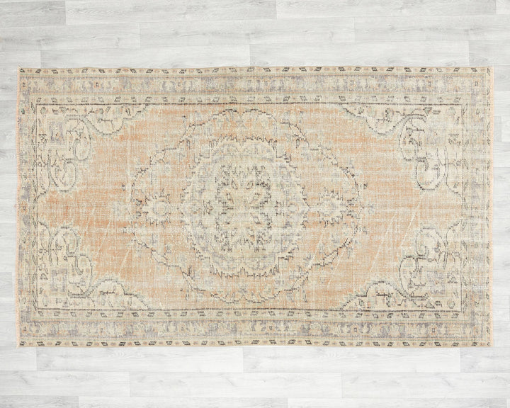 Muted Oushak Rug 4' 6" x 7' 2" | No. VR92533