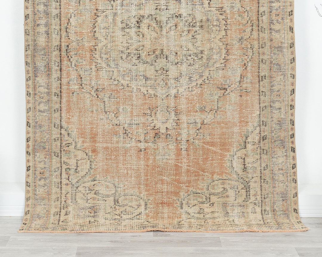 Muted Oushak Rug 4' 6" x 7' 2" | No. VR92533