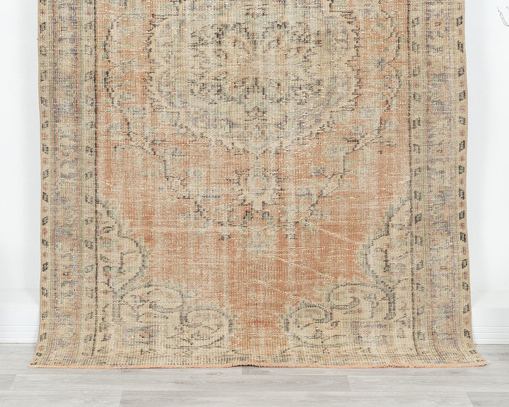 Muted Oushak Rug 4' 6" x 7' 2" | No. VR92533