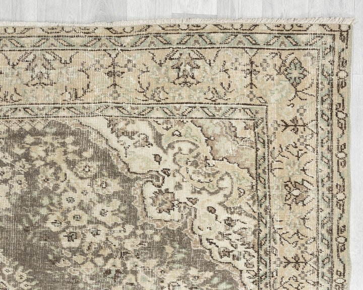 Blue Oushak Rug 6' 11" x 9' 11" | No. VR79994