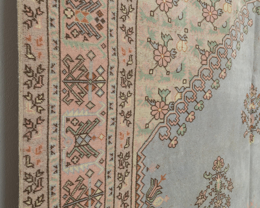 Blue Oushak Rug 6' 11" x 9' 8" | No. VR85585