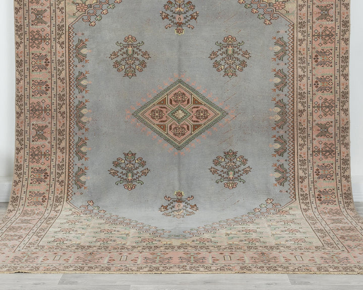 Blue Oushak Rug 6' 11" x 9' 8" | No. VR85585