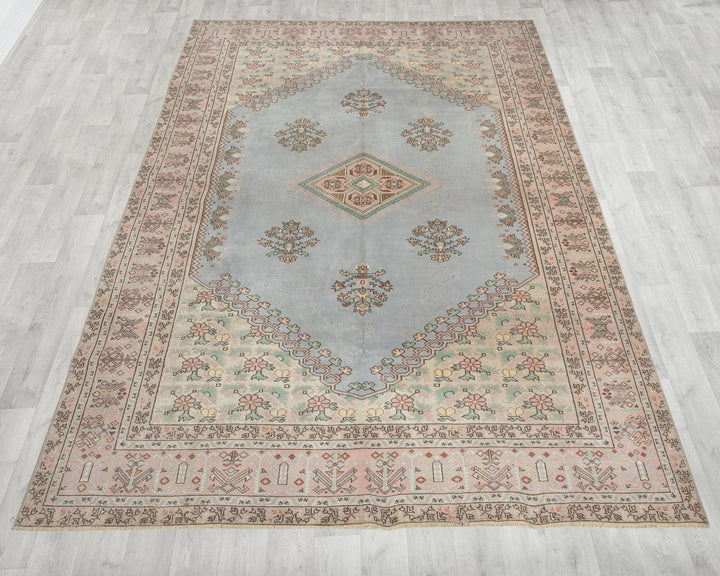 Blue Oushak Rug 6' 11" x 9' 8" | No. VR85585