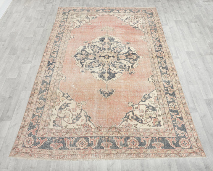Pink Oushak Rug 10' 6" x 6' 4" | No. VR46451