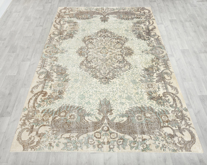 Faded Oushak Rug 10' 2" x 6' 9" | No. VR32056
